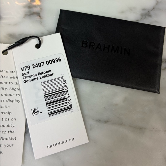 Brahmin Chrome Iridescent Estonia Suri Zip Around Continental Wallet - NWT 🔥 🔥 - Picture 10 of 10